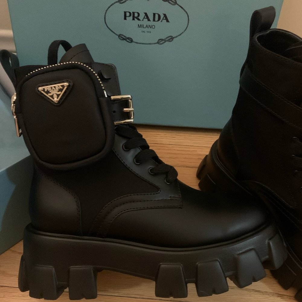 Prada Monolith Boots - Picture 1 of 3